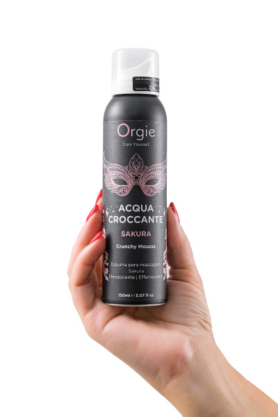Шипучая пена для массажа Orgie Acqua Croccante Sakura, аромат сакура, 150 мл